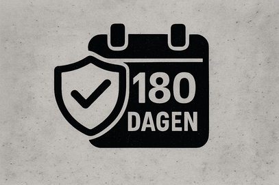 USP icoon - 180 dagen met tekst