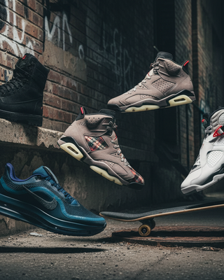 Opvallende sneaker releases van december 2025, waaronder verschillende stijlen en kleuren.