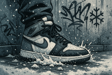 Urban banner met winter thema